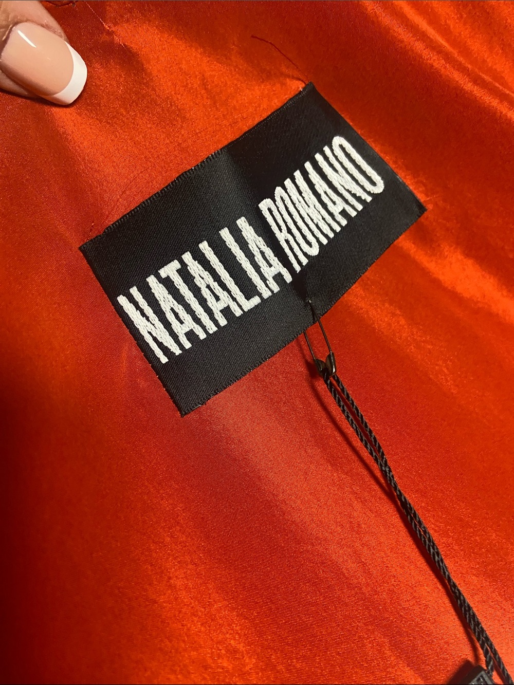 NATALIA ROMANO Fairy Flame Orange Cape Shaw Silk One Size Be Your Own Super Hero - Picture 4 of 6